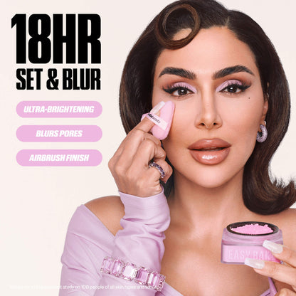 HUDA BEAUTY Mini Easy Bake Yumsaq Bişirmə və Fiksativ Pudrasının