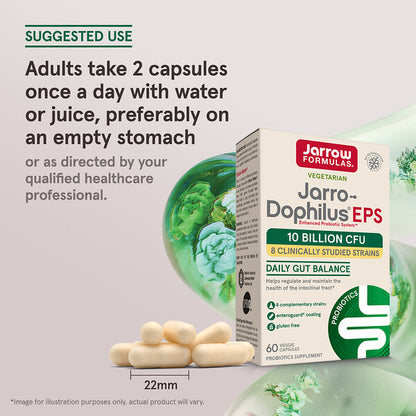 Jarrow Formulas Jarro Dophilus EPS 60 Veqetan Kapsulu Probiotik