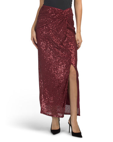 MUSE Twist Maxi Skirt With Side Slit