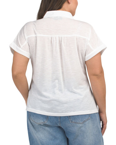 LIV LOS ANGELES Plus Peplum Bluzka