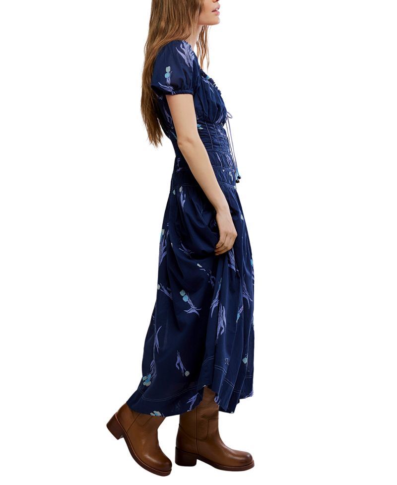 Free People Qadın Complete Me Qısa Qollu Midi Geyim