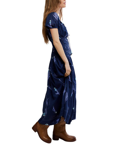 Free People Qadın Complete Me Qısa Qollu Midi Geyim