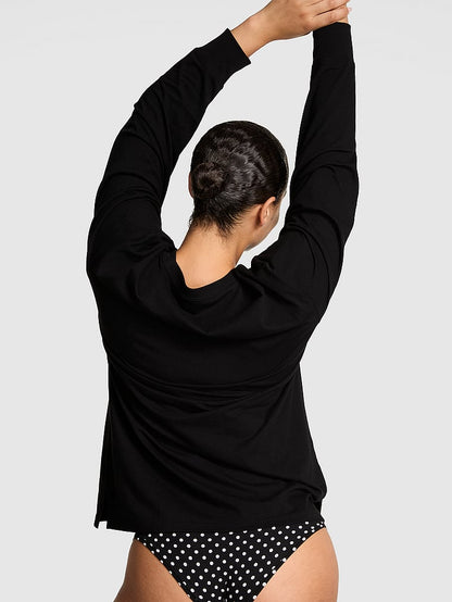 PINK Campus Cotton™ Long-Sleeve Tee