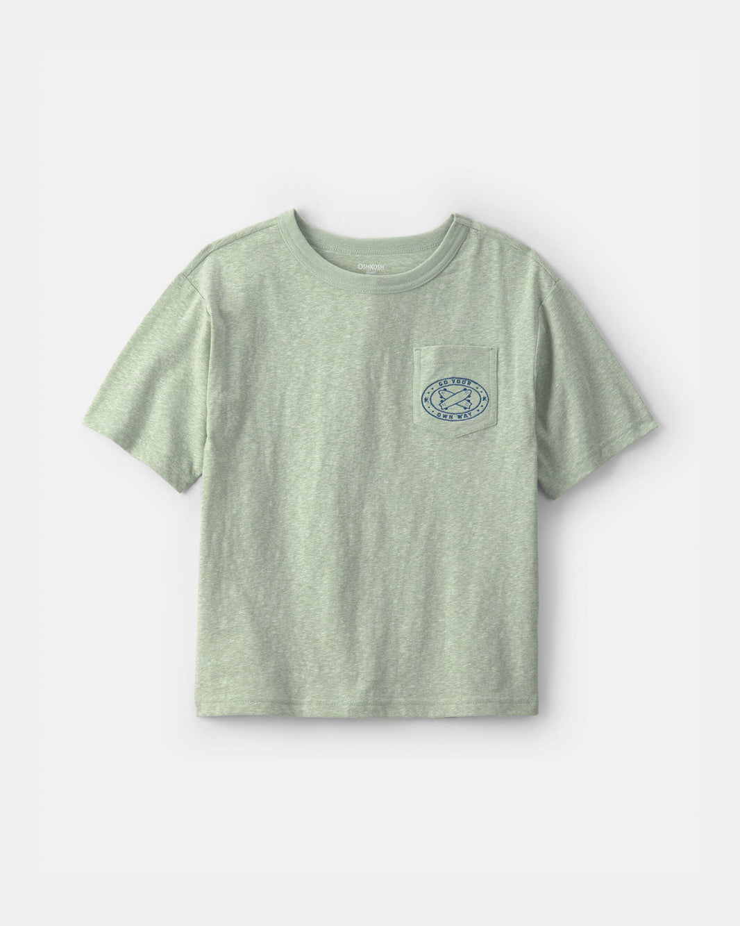 OshKosh B'gosh Oğlan 'Go Your Own Way' Sörf Qrafiki Köynəyi - Yaşıl