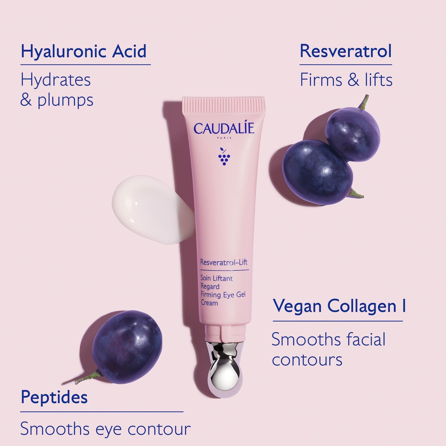 Caudalie Resveratrol-Lift Şişkinlik Giderici Göz Kremi Peptidlərlə