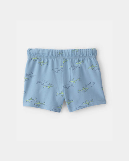 Carter's Oğlan Uşağı Shark Fransız Terry Şortları - Mavi
