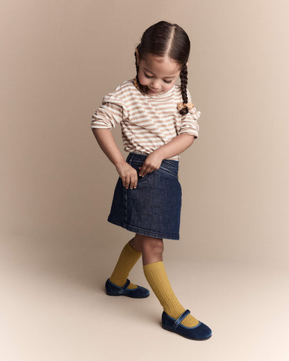 Carter's Körpə Qız Asimmetrik Denim Etək - Mavi