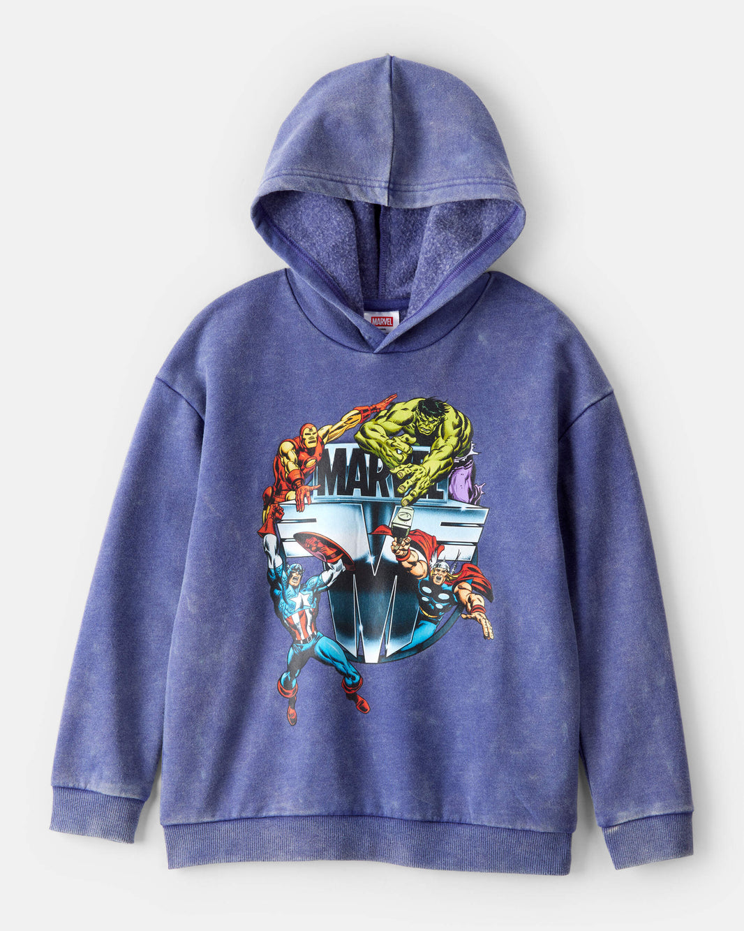 OshKosh B'gosh Oğlan Marvel Uzun Qollu Huddi - Mavi