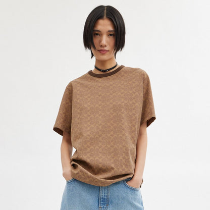 Coach Signature Organik Pambıq T-Shirt