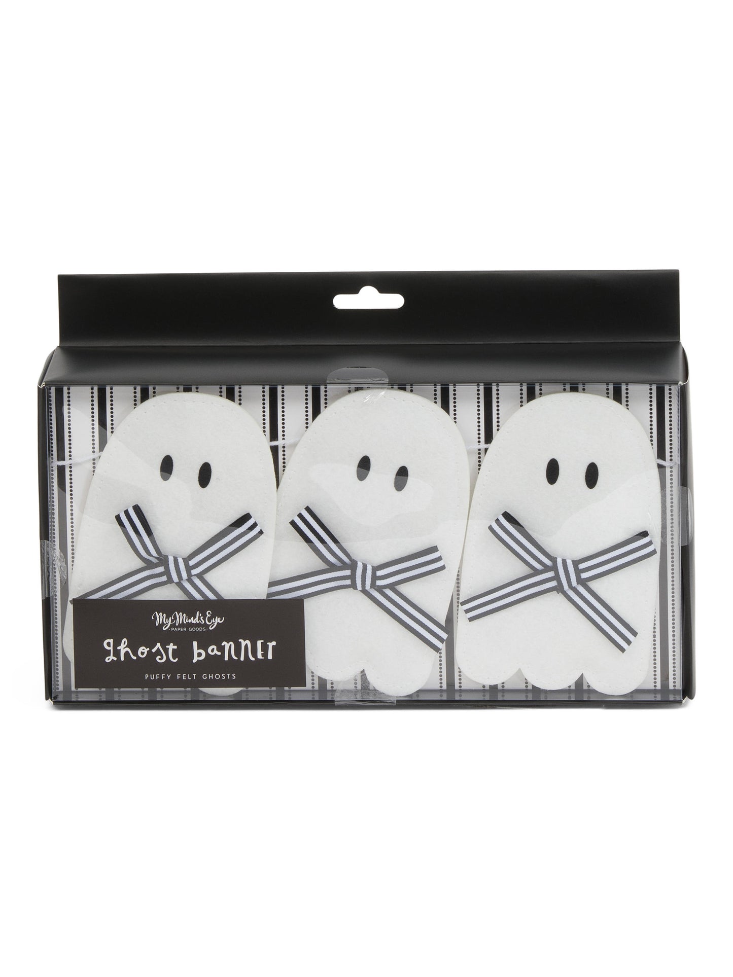 MY MINDS EYE Ghost With Bows Puffy Felt Banner
