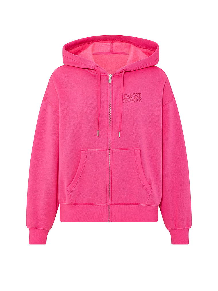 PINK Campus Fleece™ Full-Zip Hoodie
