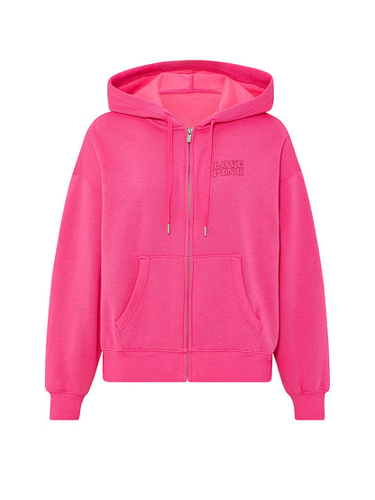 PINK Campus Fleece™ Full-Zip Hoodie