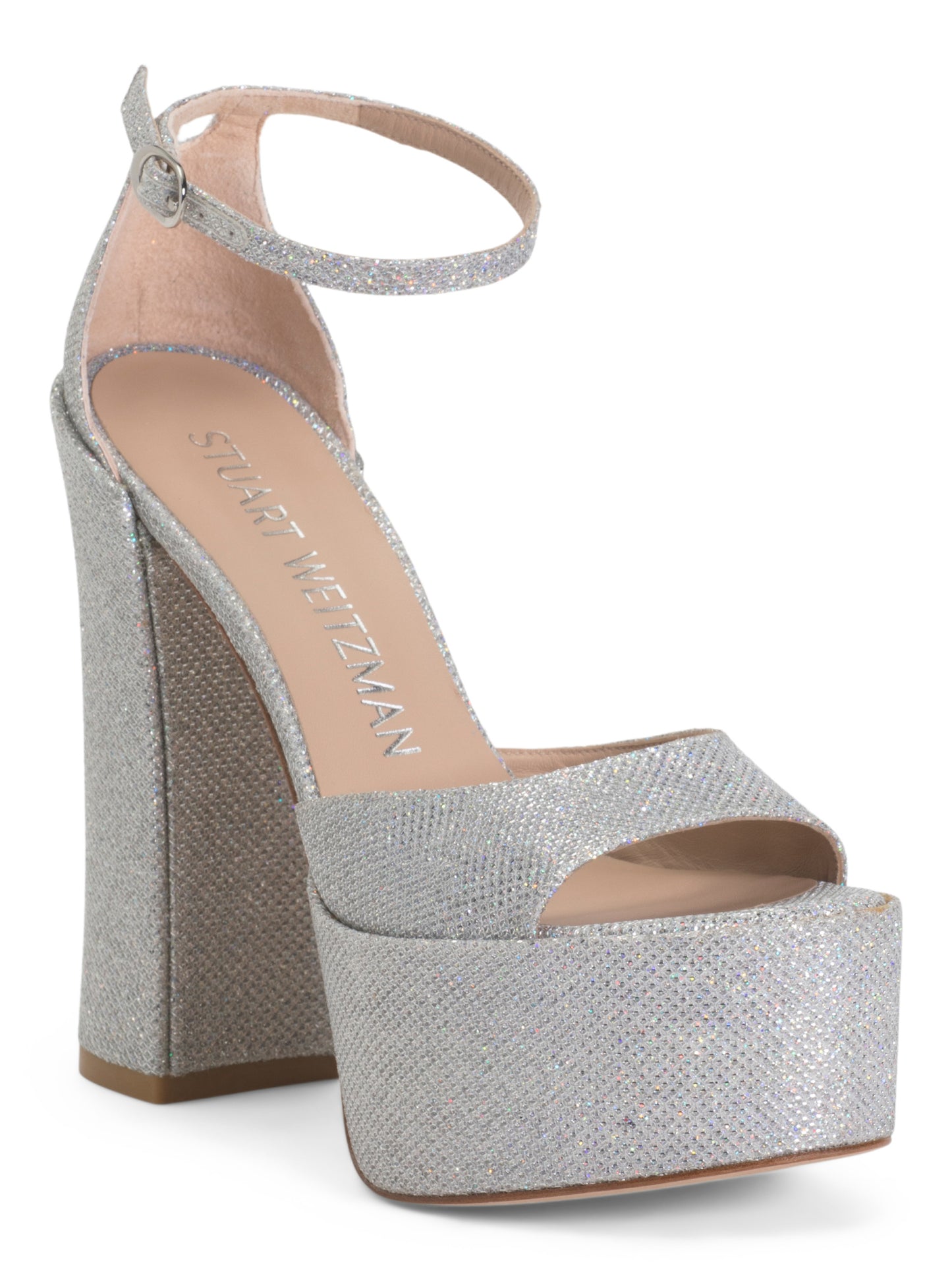 STUART WEITZMAN Skyhigh 145 Platform Sandals İspaniyada İstehsal