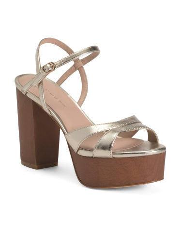 STUART WEITZMAN Leather Maia Platform Sandals