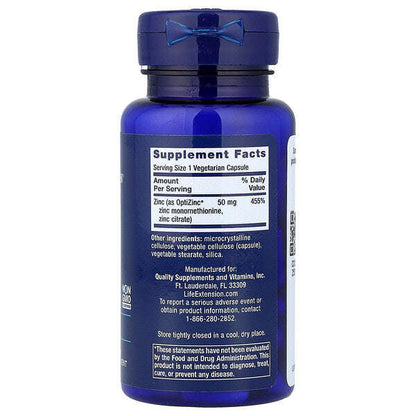 Life Extension Sink Kapsulları Yüksek Potensi 50 Mg 90 Vegetarian Kapsul YoxYox
