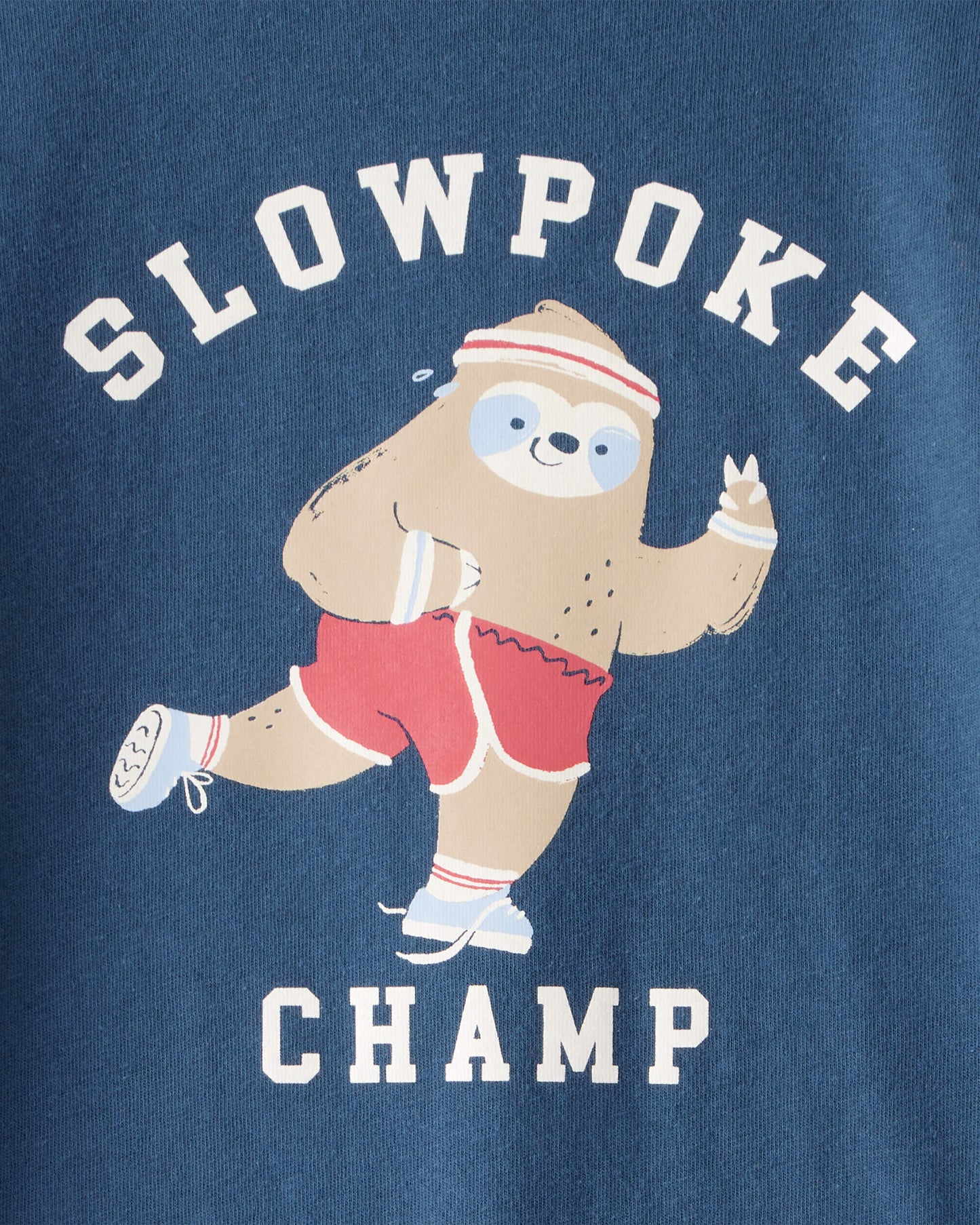 Carter's Uşaq Oğlan "Slowpoke Champ" Uzun Kollu Qraifik Köynək - Mavi