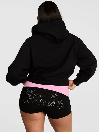 PINK Campus Fleece™ Kiçildilmiş Huddi