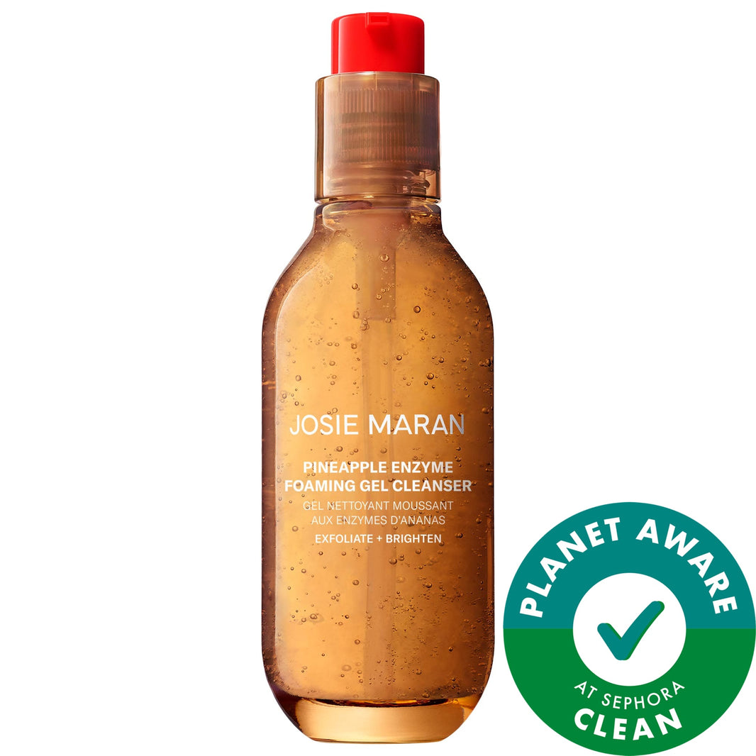 JOSIE MARAN Ananas Enzimlı Exfoliant + Aydınlatıcı Köpüklü Üz Yuma Jeli AHA-larla