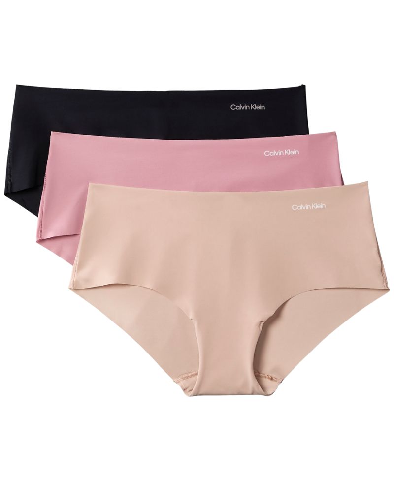 Calvin Klein Qadın Invisibles Hipster Donqalı 3-Paket QD3559