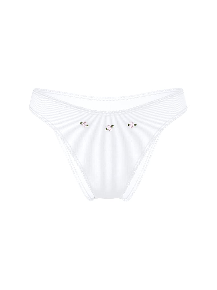 PINK Golden Hour Çəhrayı Rib Bikini Altı