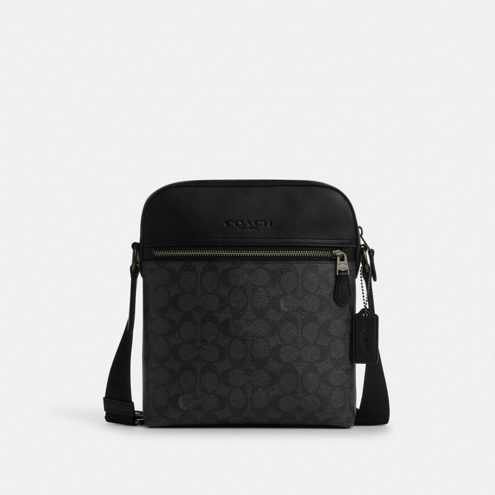 Coach Houston Uçuş Çantası Signature Canvas