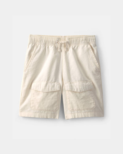 Carter's Oğlan Twill Kargo Şortları - Krem