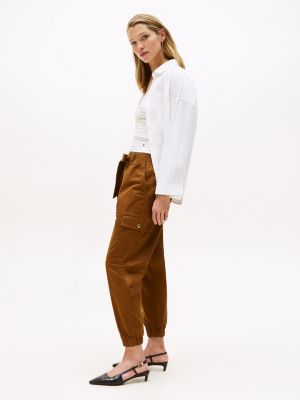 Tommy Hilfiger Kəmər Bağlı Cargo Joqqer, Highland Xaki