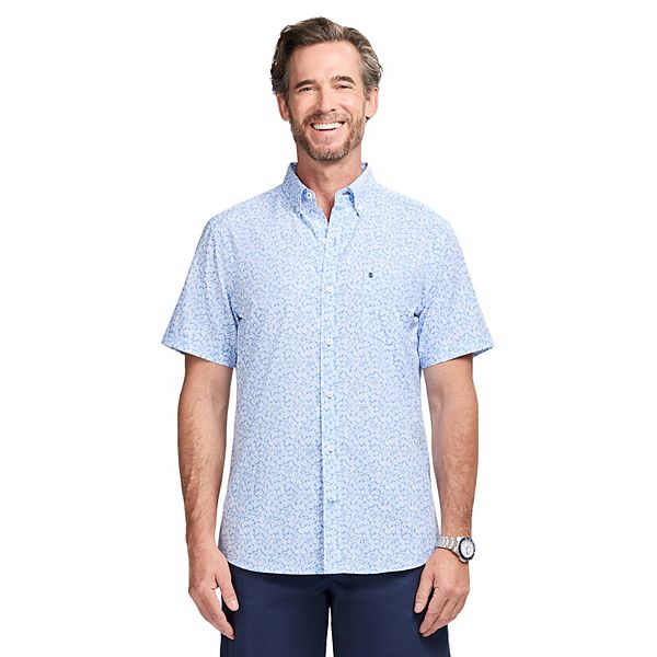 IZOD Breeze Kişi Qısa Kollu Düymə Köynəyi