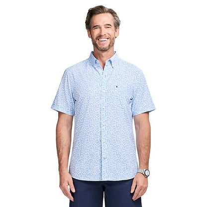 IZOD Breeze Kişi Qısa Kollu Düymə Köynəyi