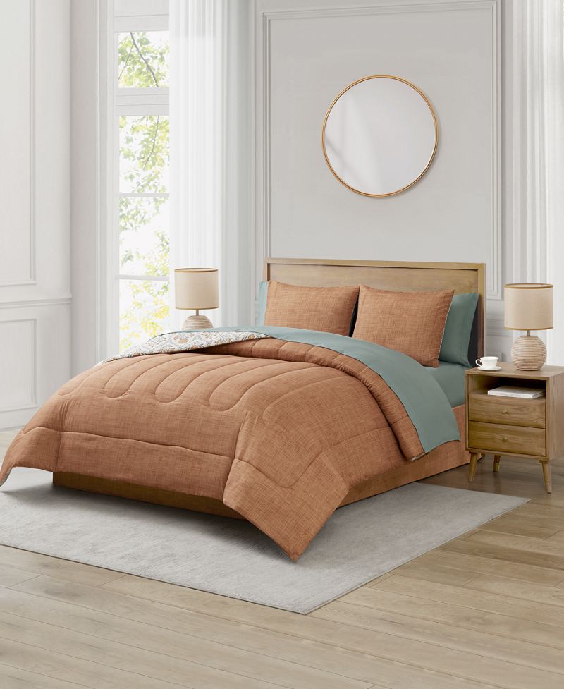 Macy's Hazel 8-Parçalı Əks-Tərəfli Yorğan Dəsti