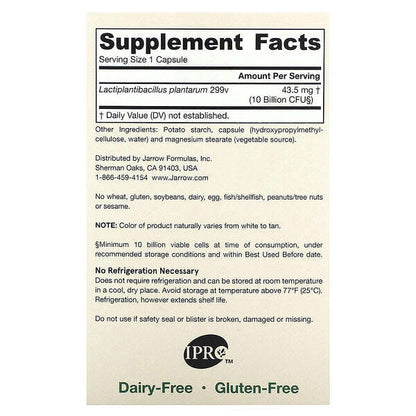 Jarrow Formulas Vegan İdeal Bağırsak Desteği 10 Milyar CFU 30 Vegan Kapsül YoxYox