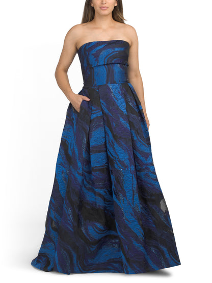 TADASHI SHOJI Mərmərlə Tərəfləri Açıq Geyim