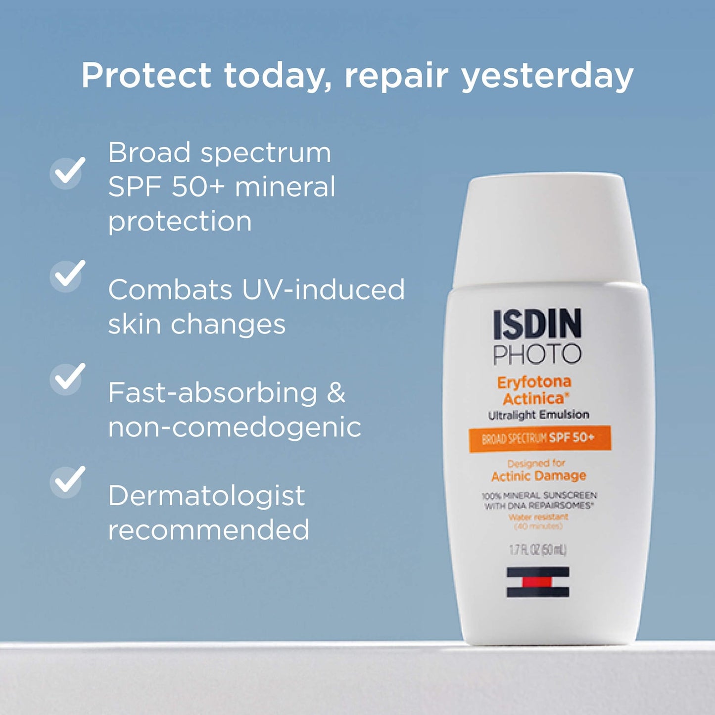 ISDIN ISDIN Eryfotona Actinica Ultralight Mineral Günəş Kremi SPF 50+ E Vitamini ilə