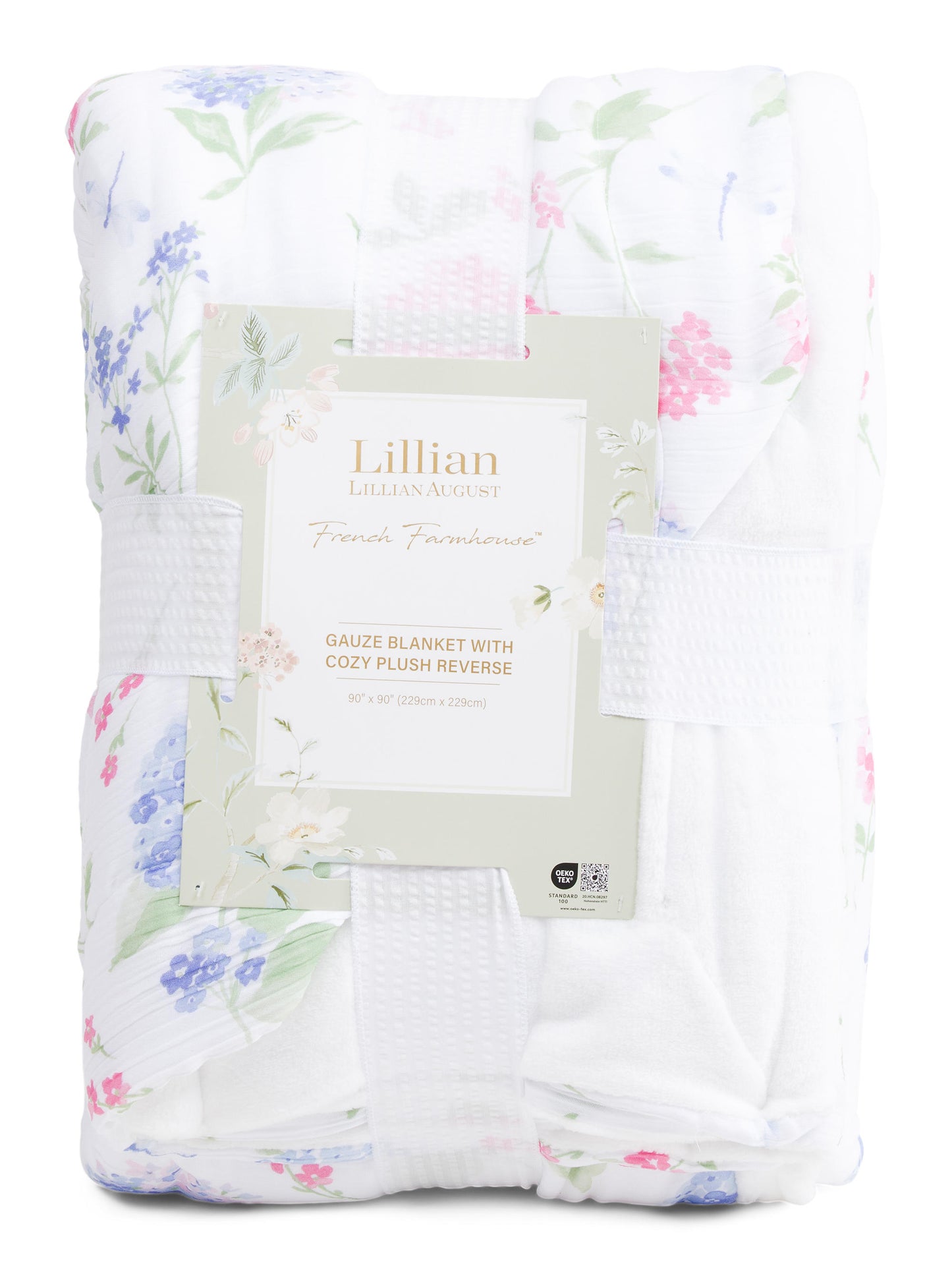 LILLIAN AUGUST FRENCH FARMHOUSE Reversible Hortensiya Marli Yorğan