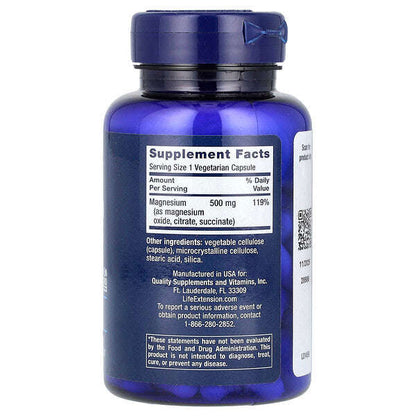 Life Extension Maqnesium Kapsulları 500 Mq 100 Vegetarian Kapsul YoxYox