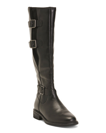 CLARKS Geniş Dəri Cologne Up Tall Rahat Çəkmə