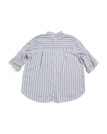 JANE &amp; DELANCEY Plus Faux Button Back Köynək