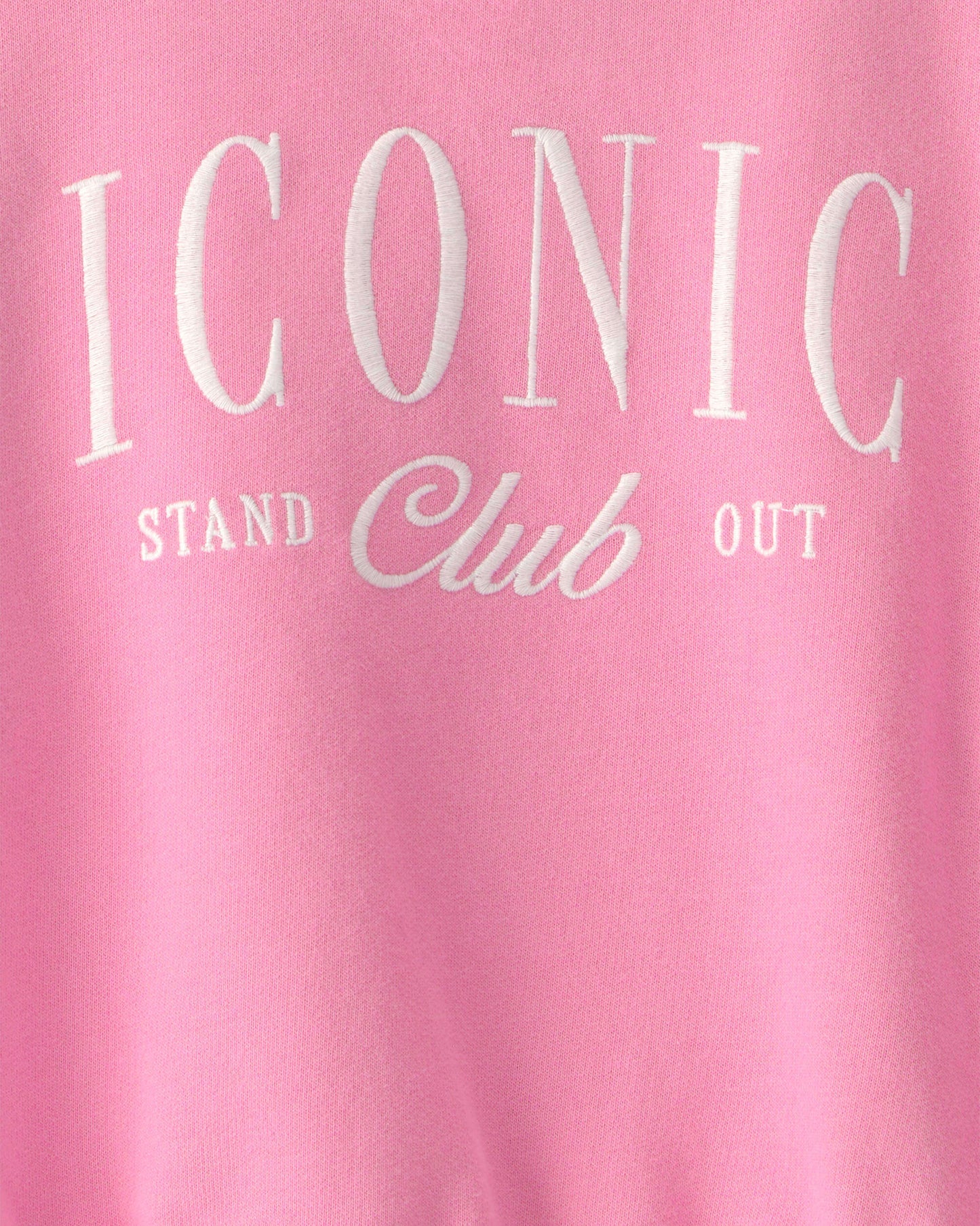 Carter's Qız 'Iconic Club' Fransız Trikotajı Hoodie - Çəhrayı YoxYox