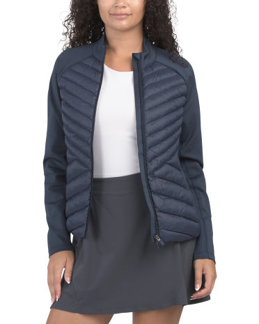 Hibrid Quilted Stretch Tech Interlock Gödəkçə