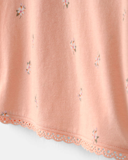 OshKosh B'gosh Uşaq Qız Çiçəkli Bluzka - Narıncı