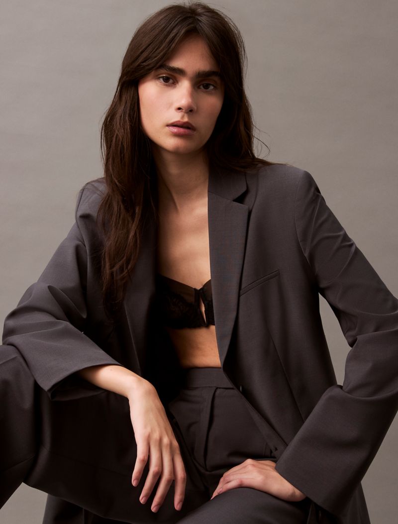 Calvin Klein Tropik Yün Qarışımlı Ceket