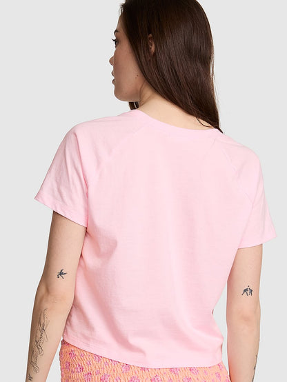 PINK Pambıq Raglan Yuxu Köynəyi