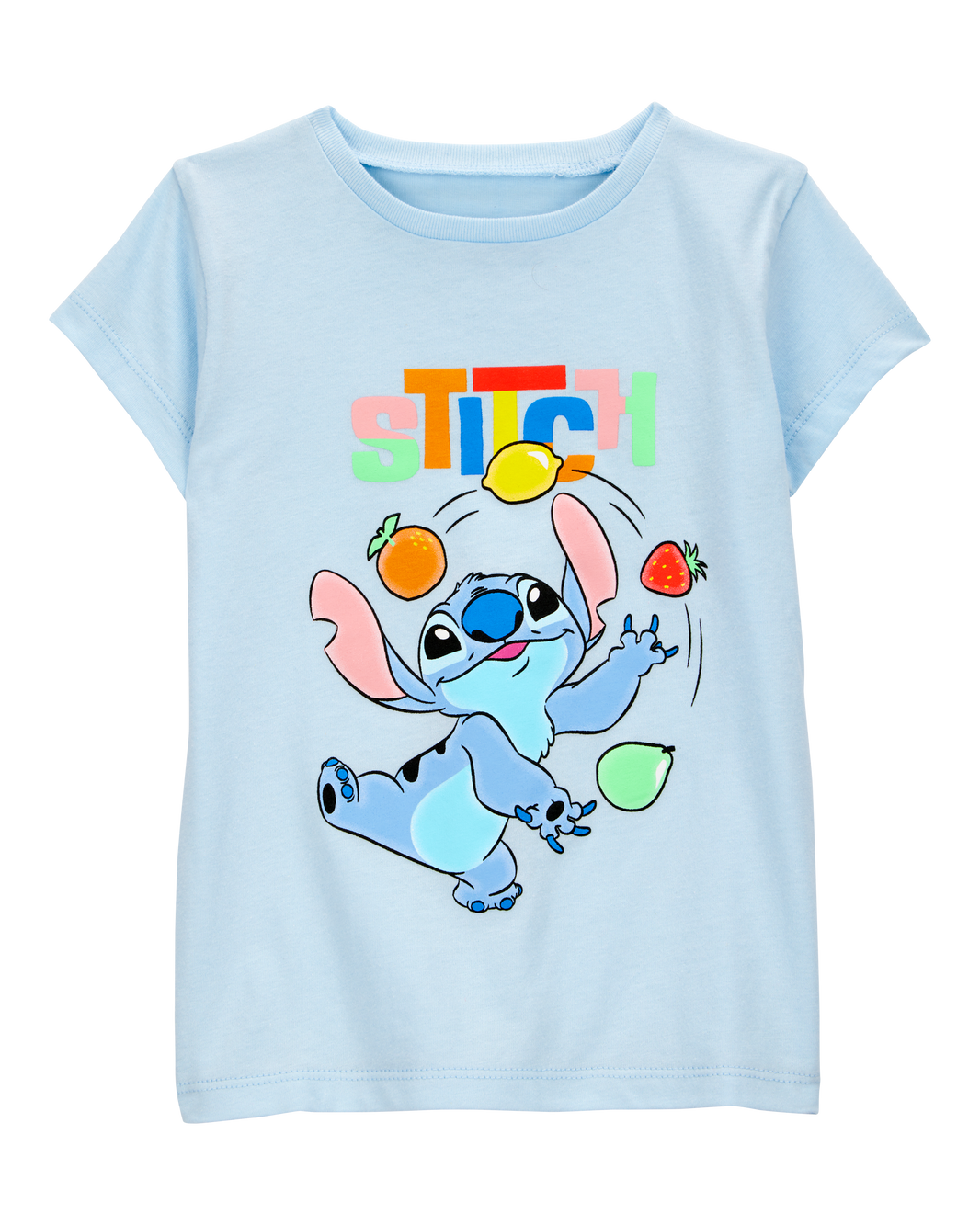 Carter's Kiçik Qız Disney© Lilo & Stitch Qısa Kollu Grafik Köynəyi - Mavi