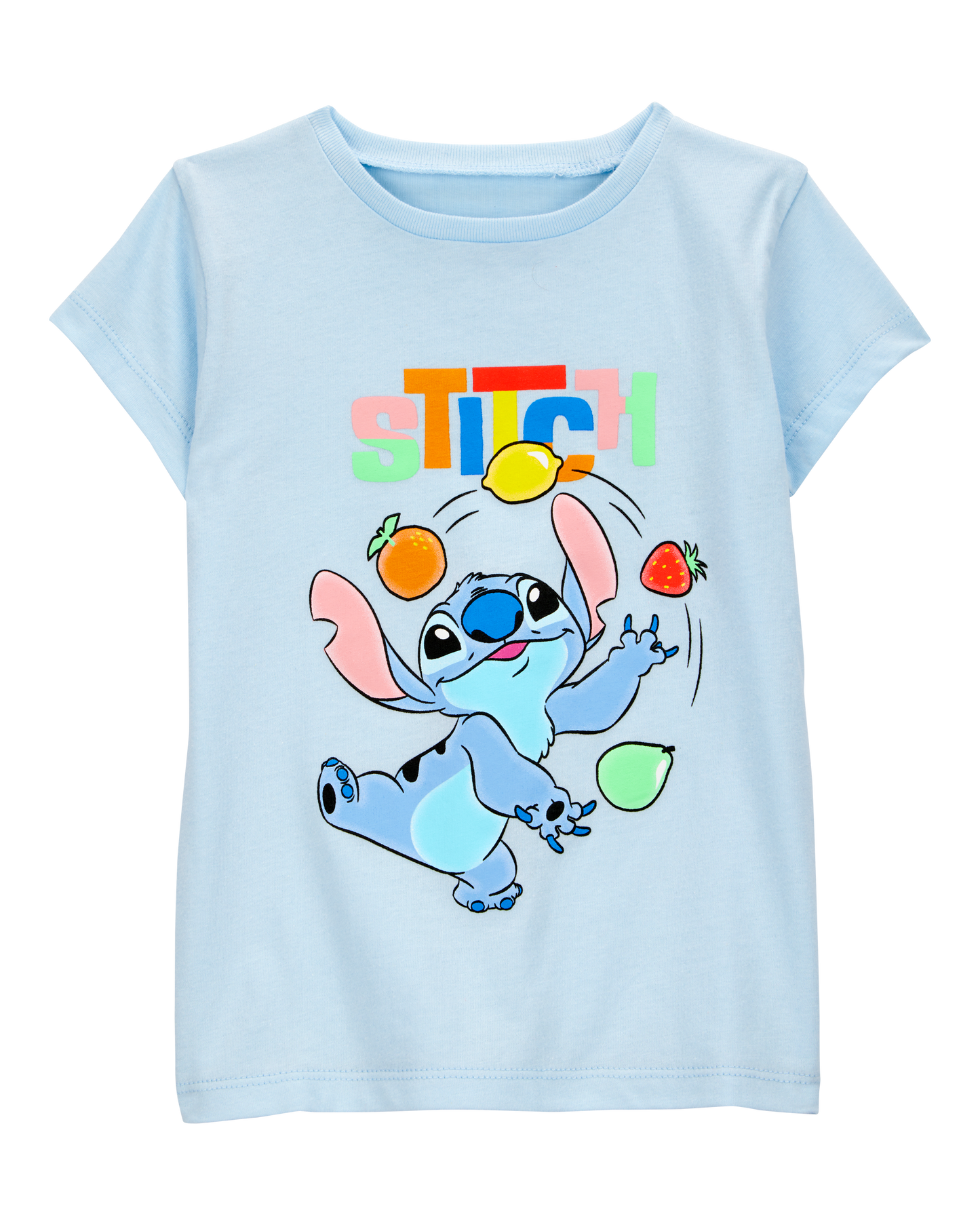 Carter's Kiçik Qız Disney© Lilo & Stitch Qısa Kollu Grafik Köynəyi - Mavi