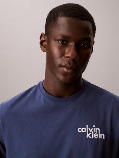 Calvin Klein Embroidered Logo Graphic Klassik T-Shirt