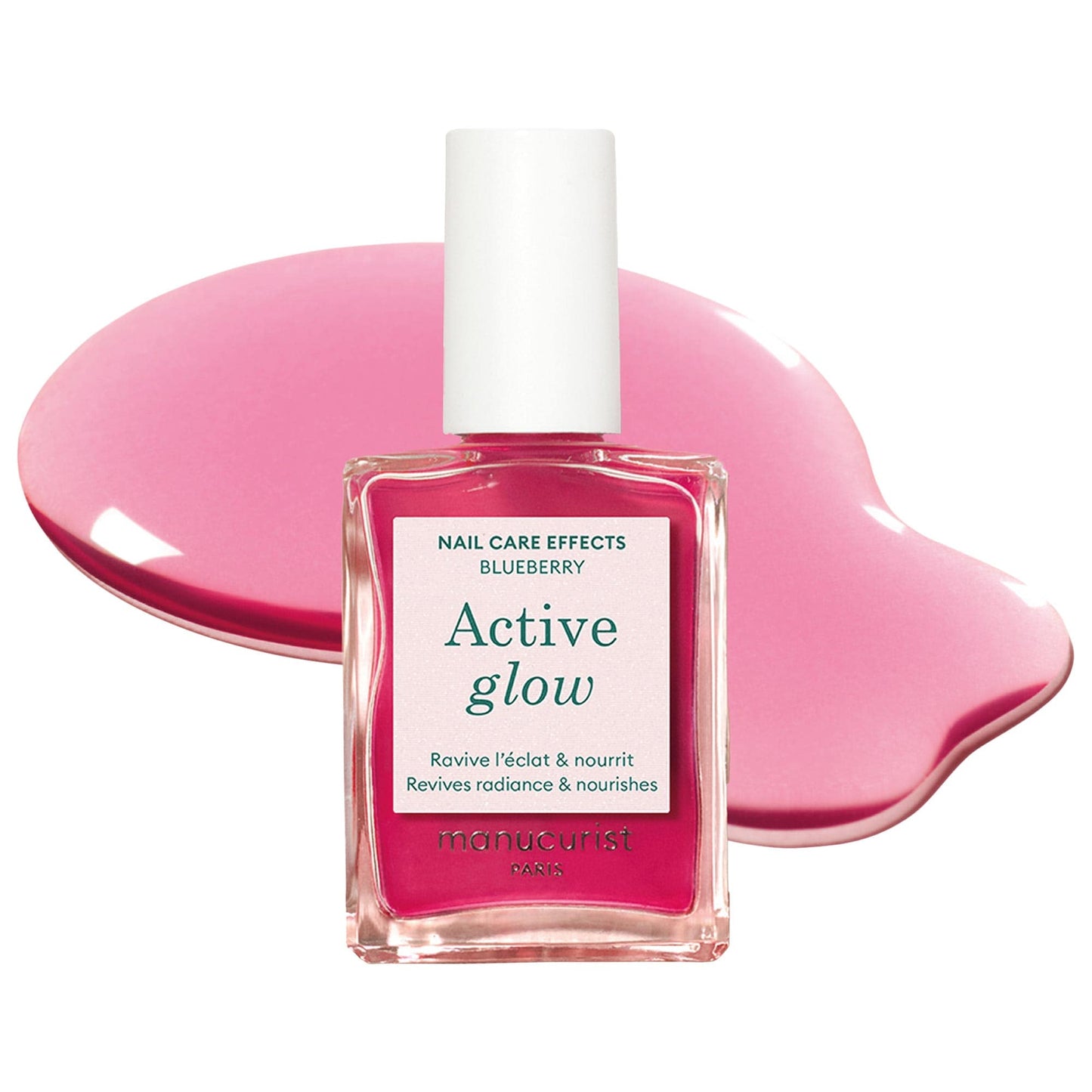 Manucurist Active Glow™ Çiyələk Qida Verən Müalicə Dırnaq Lağı