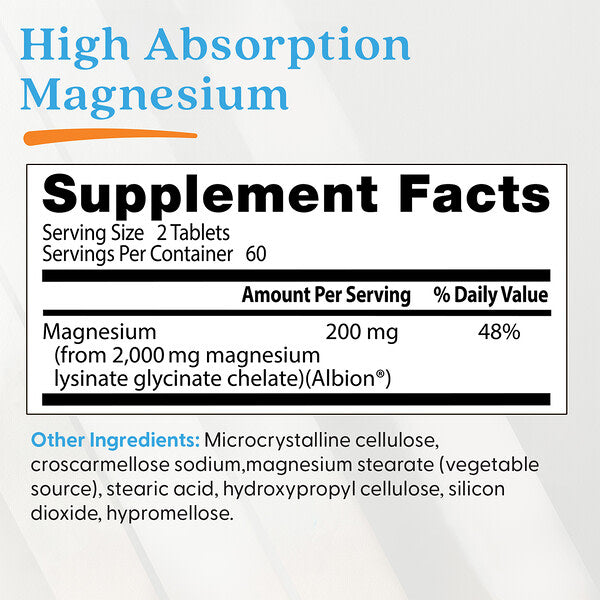 Doctor's Best Yüksək Udulma Maqnezium 120 Tablet