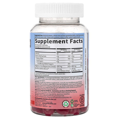 Garden of Life Magnesium Prebiotik Probiotik Qamma Vitaminlər Moruq 60 Ədəd