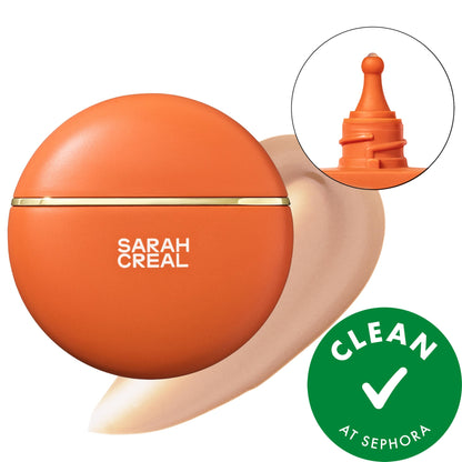 Sarah Creal Brilliant Repair Shield Aydınlatıcı Geniş Spektrli Üz Mineral Günəş Kremi Serum SPF 50