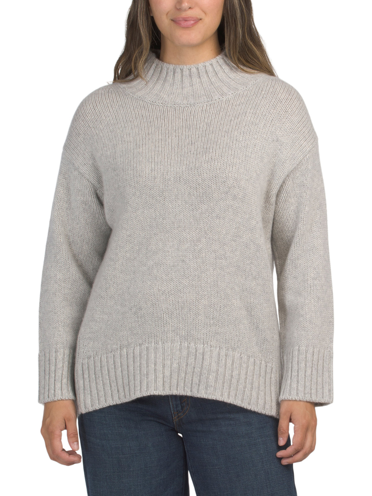 THE CASHMERE PROJECT Cashmere Luxe Oversize Mock Neck Sweater